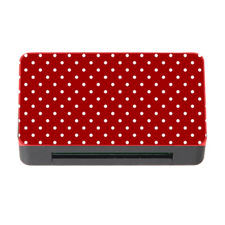 Red Polka Dots Memory Card Reader with CF