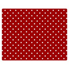 Red Polka Dots Double Sided Flano Blanket (medium)  by jumpercat