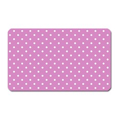 Pink Polka Dots Magnet (rectangular) by jumpercat