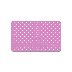 Pink Polka Dots Magnet (name Card) by jumpercat