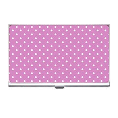 Pink Polka Dots Business Card Holders by jumpercat