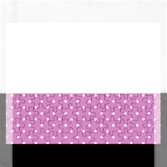 Pink Polka Dots Rectangular Jigsaw Puzzl by jumpercat