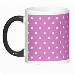 Pink Polka Dots Morph Mugs by jumpercat