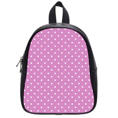 Pink Polka Dots School Bag (small) by jumpercat