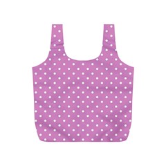 Pink Polka Dots Full Print Recycle Bags (s)  by jumpercat