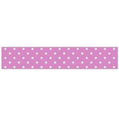 Pink Polka Dots Large Flano Scarf  by jumpercat