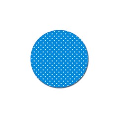 Blue Polka Dots Golf Ball Marker by jumpercat