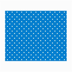 Blue Polka Dots Small Glasses Cloth by jumpercat