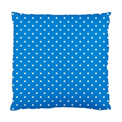 Blue Polka Dots Standard Cushion Case (two Sides) by jumpercat