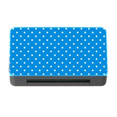 Blue Polka Dots Memory Card Reader With Cf by jumpercat