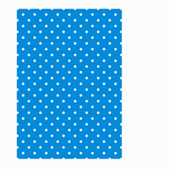 Blue Polka Dots Large Garden Flag (two Sides)