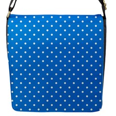 Blue Polka Dots Flap Messenger Bag (s) by jumpercat