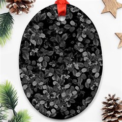 Dark Leaves Ornament (oval) by jumpercat