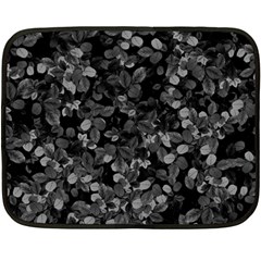 Dark Leaves Fleece Blanket (mini) by jumpercat