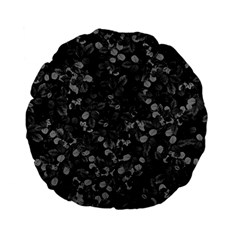 Dark Leaves Standard 15  Premium Flano Round Cushions by jumpercat