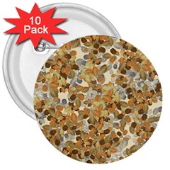 Leaves Autumm 3  Buttons (10 Pack)  by jumpercat