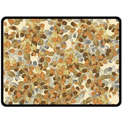 Leaves Autumm Fleece Blanket (large) 