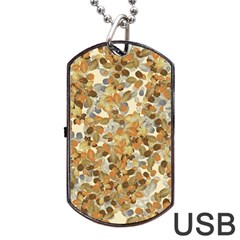 Leaves Autumm Dog Tag Usb Flash (one Side) by jumpercat