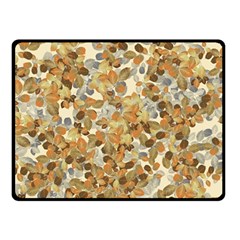 Leaves Autumm Double Sided Fleece Blanket (small)  by jumpercat