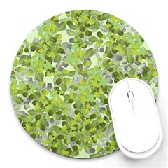 Leaves Fresh Round Mousepads by jumpercat