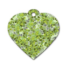 Leaves Fresh Dog Tag Heart (one Side)