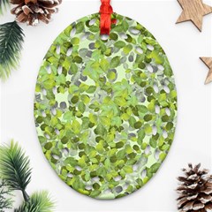 Leaves Fresh Oval Filigree Ornament (two Sides) by jumpercat