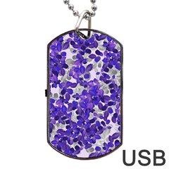 Mistic Leaves Dog Tag Usb Flash (two Sides) by jumpercat