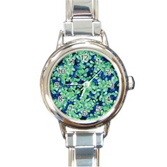 Moonlight On The Leaves Round Italian Charm Watch by jumpercat