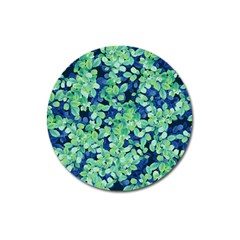 Moonlight On The Leaves Magnet 3  (round) by jumpercat