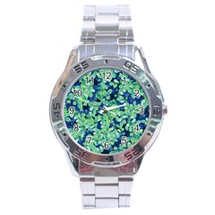 Moonlight On The Leaves Stainless Steel Analogue Watch by jumpercat