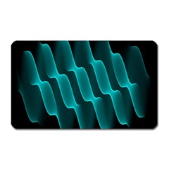 Background Light Glow Blue Green Magnet (rectangular) by Nexatart