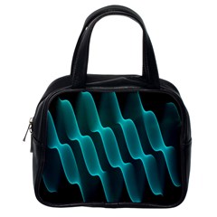 Background Light Glow Blue Green Classic Handbags (one Side) by Nexatart