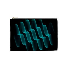 Background Light Glow Blue Green Cosmetic Bag (medium)  by Nexatart