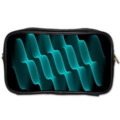 Background Light Glow Blue Green Toiletries Bags by Nexatart