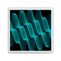 Background Light Glow Blue Green Memory Card Reader (square)  by Nexatart