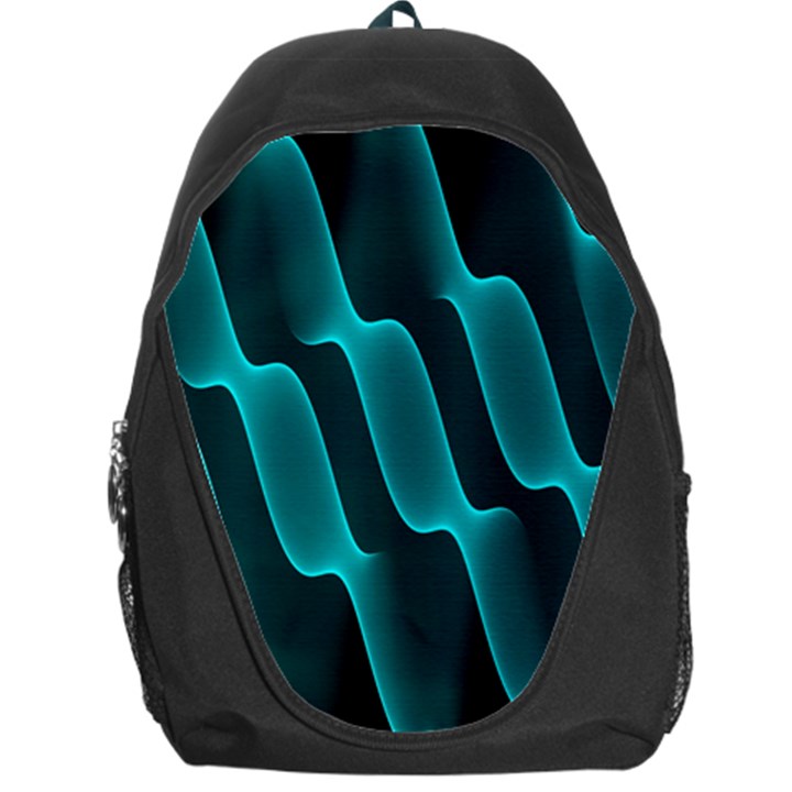 Background Light Glow Blue Green Backpack Bag