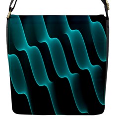 Background Light Glow Blue Green Flap Messenger Bag (s) by Nexatart