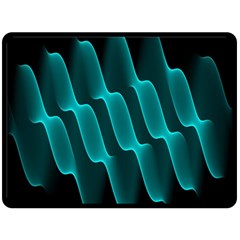 Background Light Glow Blue Green Double Sided Fleece Blanket (large)  by Nexatart