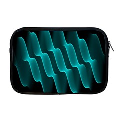 Background Light Glow Blue Green Apple Macbook Pro 17  Zipper Case by Nexatart