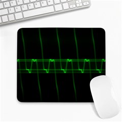 Background Signal Light Glow Green Large Mousepads by Nexatart