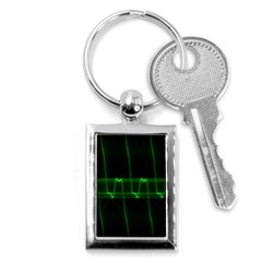 Background Signal Light Glow Green Key Chains (rectangle)  by Nexatart