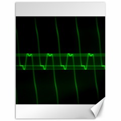 Background Signal Light Glow Green Canvas 12  X 16   by Nexatart