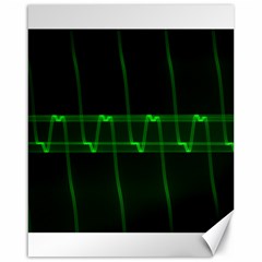 Background Signal Light Glow Green Canvas 16  X 20   by Nexatart