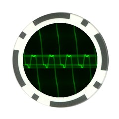 Background Signal Light Glow Green Poker Chip Card Guard by Nexatart