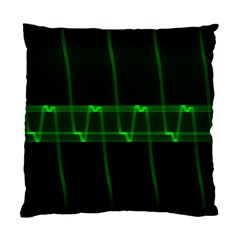 Background Signal Light Glow Green Standard Cushion Case (one Side) by Nexatart