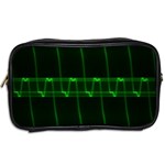 Background Signal Light Glow Green Toiletries Bags 2-Side Back