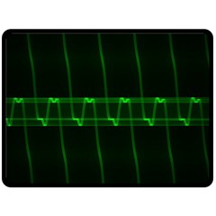 Background Signal Light Glow Green Fleece Blanket (large)  by Nexatart