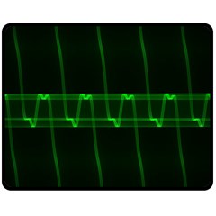 Background Signal Light Glow Green Fleece Blanket (medium)  by Nexatart