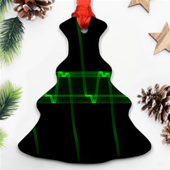 Background Signal Light Glow Green Ornament (christmas Tree)  by Nexatart