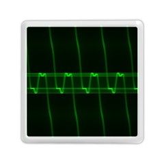 Background Signal Light Glow Green Memory Card Reader (square)  by Nexatart